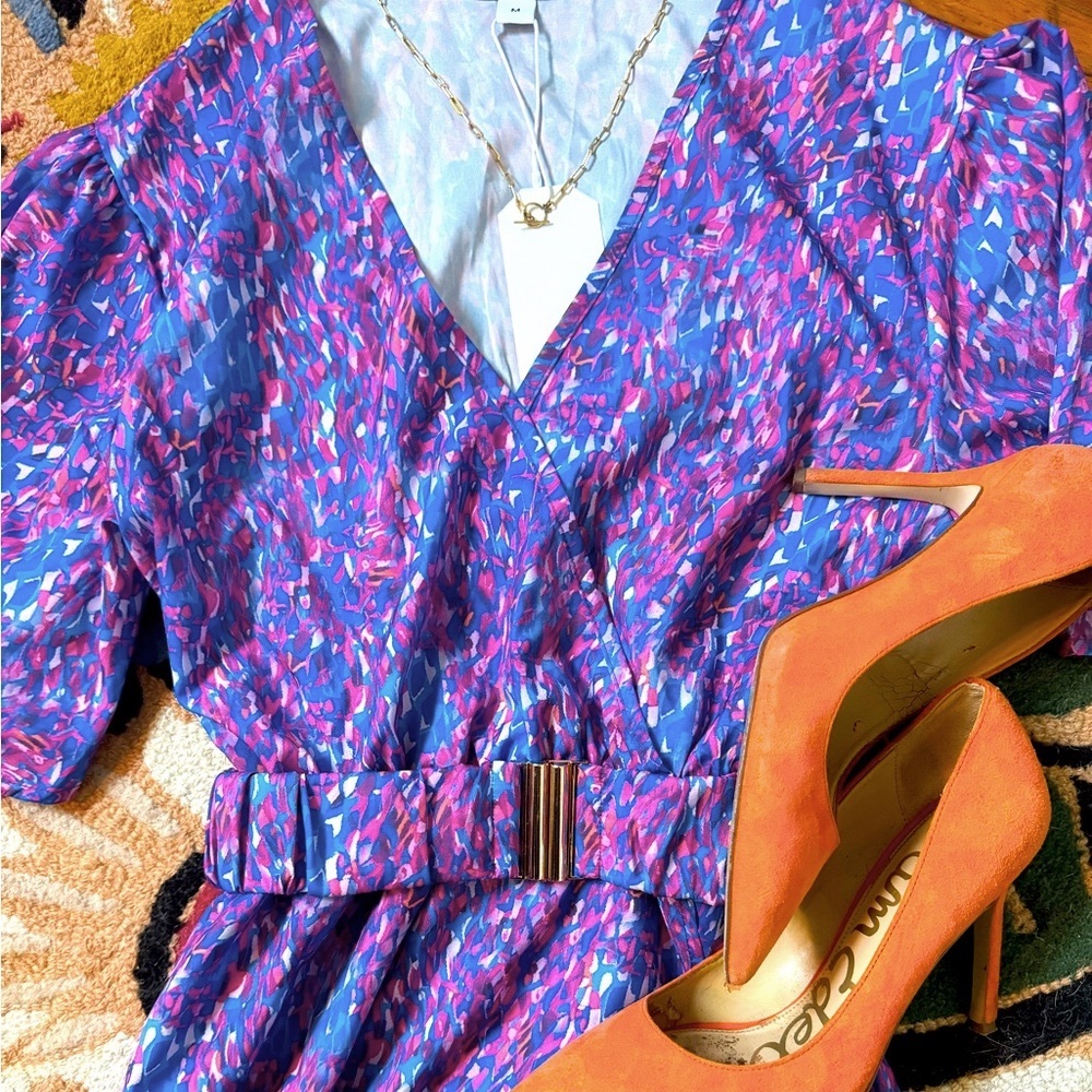 vibrant flowy sundress
